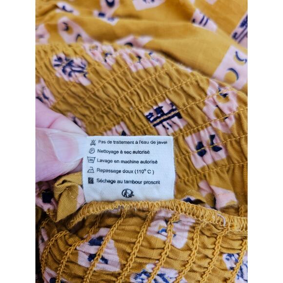 Fragonard Parfumeur Puff Sleeve Smocked Top, Size TU (One Size) - Picture 6 of 8